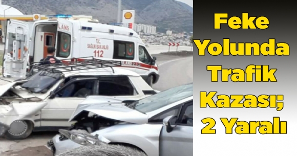 Feke Yolunda Trafik Kazas: 2 Yaral